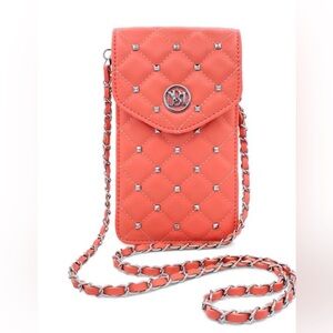 NEW Quilted Faux Leather Crossbody Phone Case